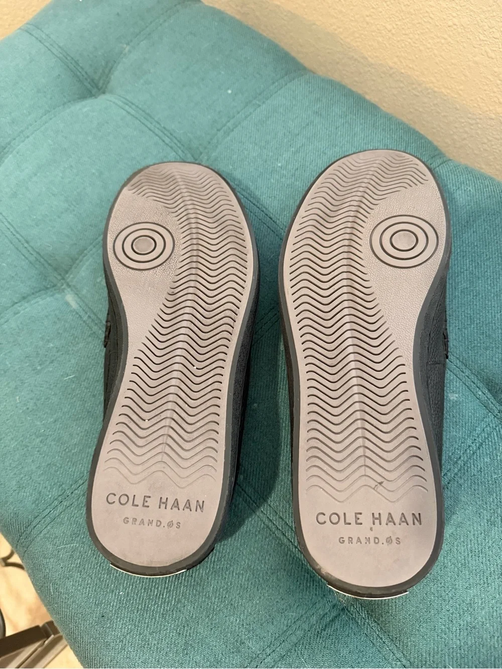 Cole Haan Black Leather Penny Loafers